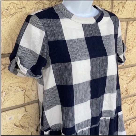 Anthropologie Plaid shift Dress Navy Buffalo Maeve
Size Small oversized - Picture 6 of 14
